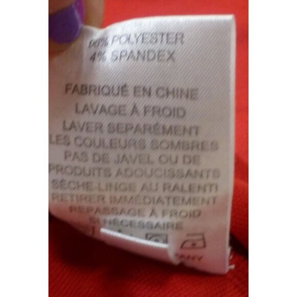 FootJoy Red PGA Professional Polo Shirt Short Sleeve 96% Polyester 4% Spandex Me - Picture 9 of 9